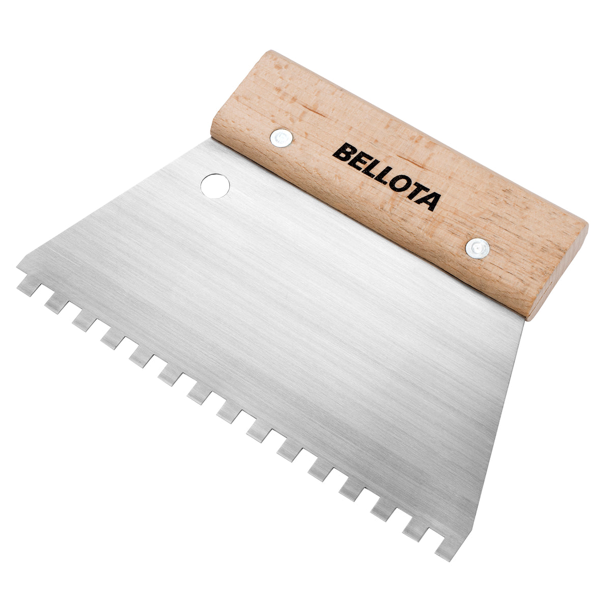 Bellota Wood Handle Square Notched Grout Spreader - Bellota