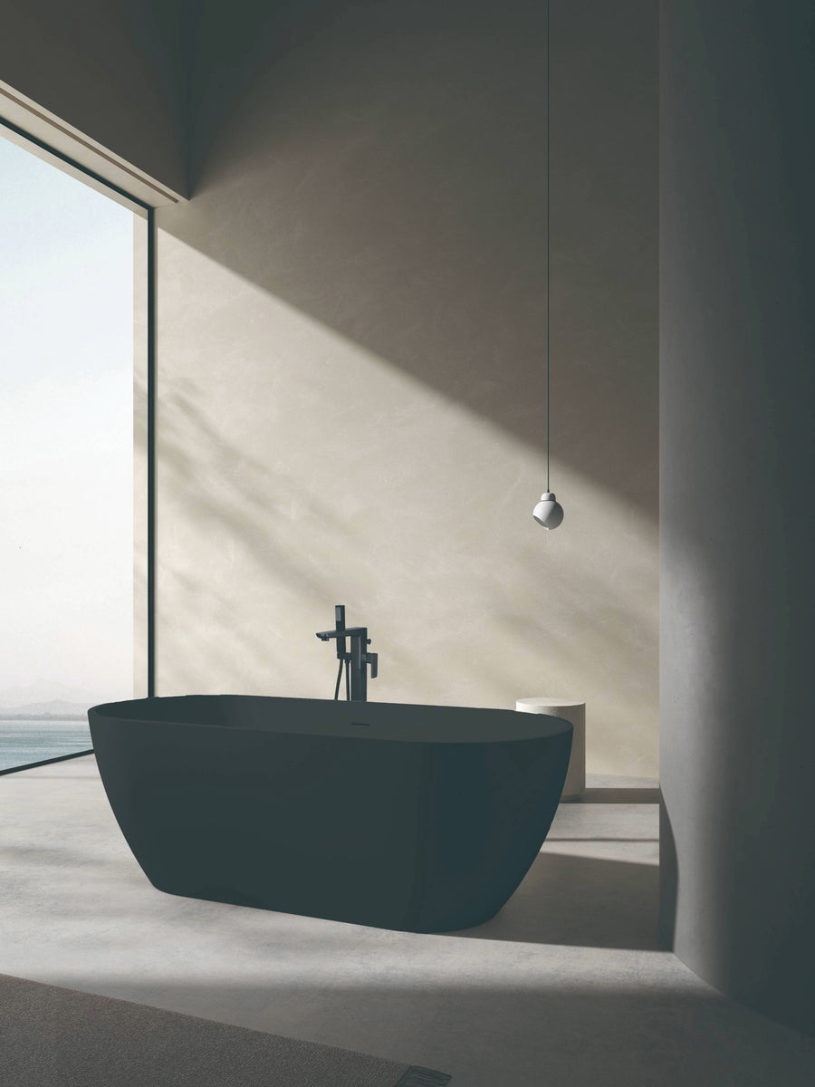 Nero Matte Black Freestanding Bath